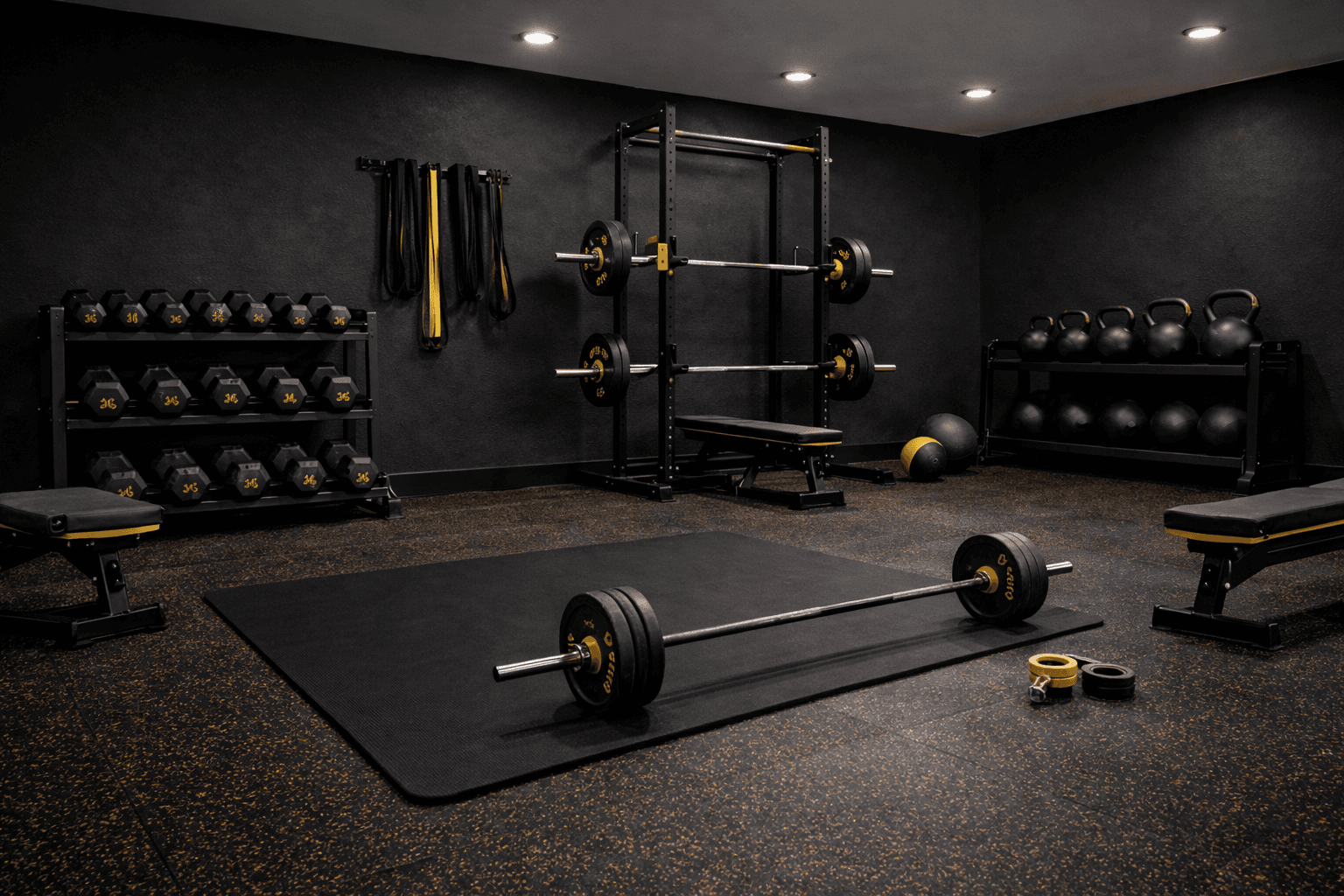 Trener prowadzi klienta podczas treningu technicznego 1 na 1 na sali.